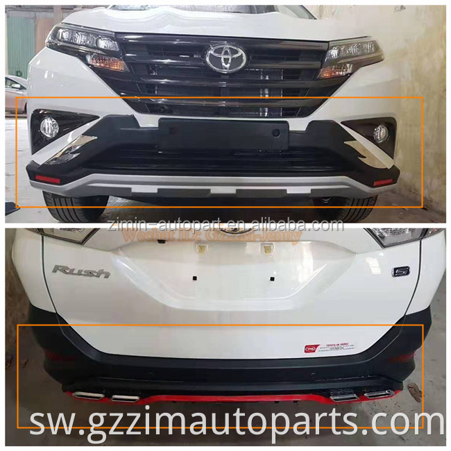Kukimbilia vifaa vya nje vya gari Mat nyeusi/ chrome kupamba kifuniko cha trim kwa kukimbilia